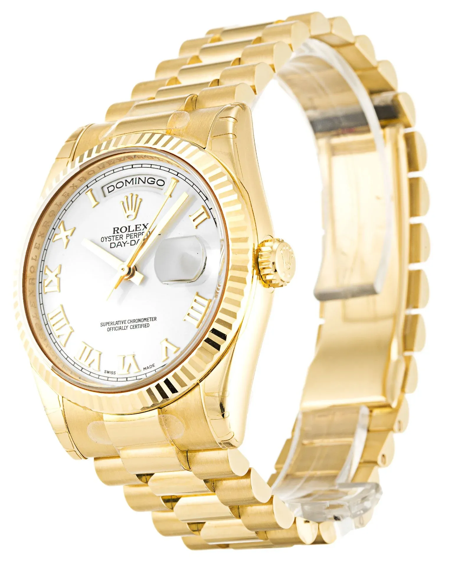 Rolex Day-Date 36mm White Dial 118238