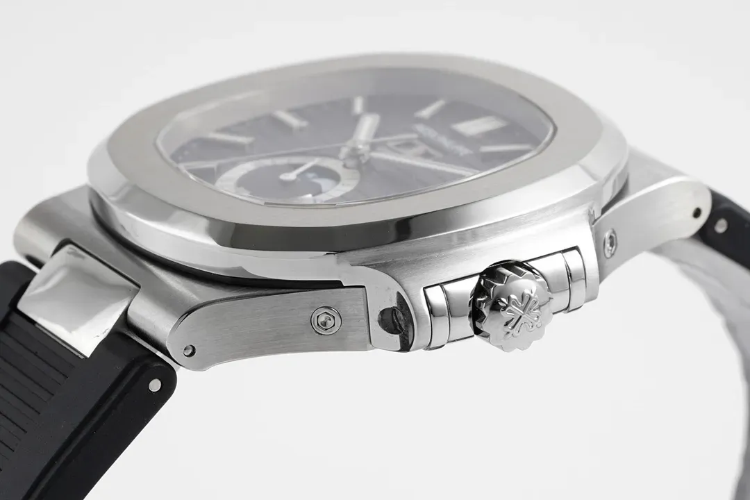 Patek Philippe Nautilus Blue Rubber Strap Watch