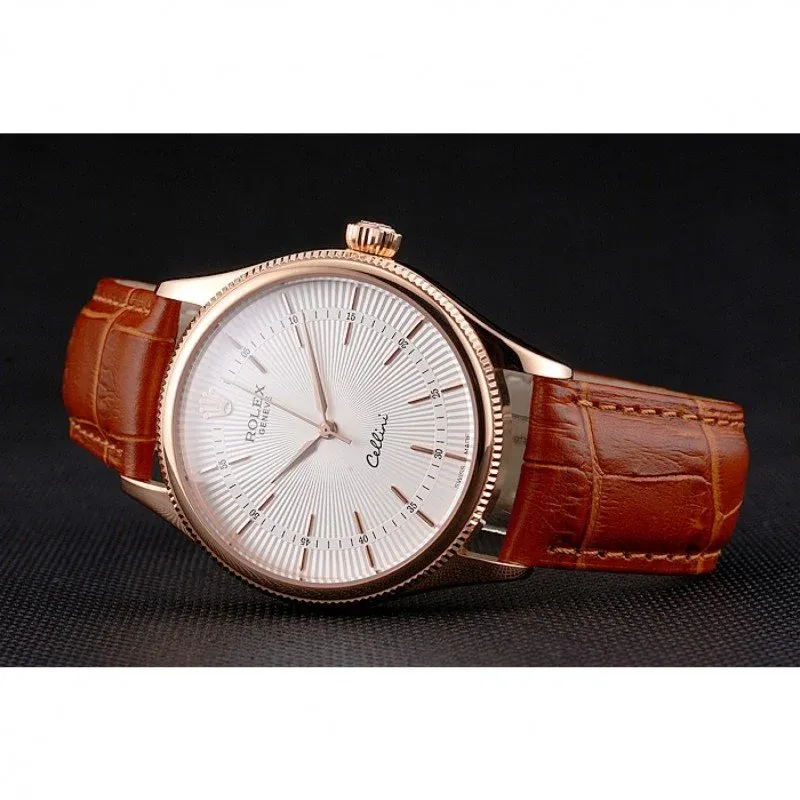 Superclone Rolex Cellini 38mm White Dial REP016801