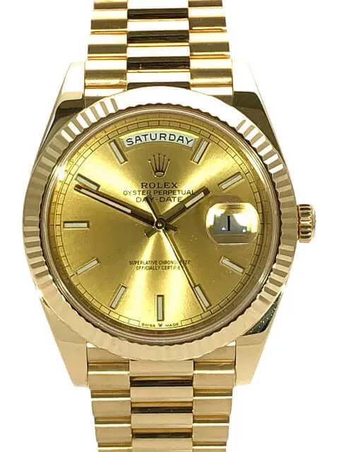 Rolex Day-Date II 40mm Champagne Dial 228238