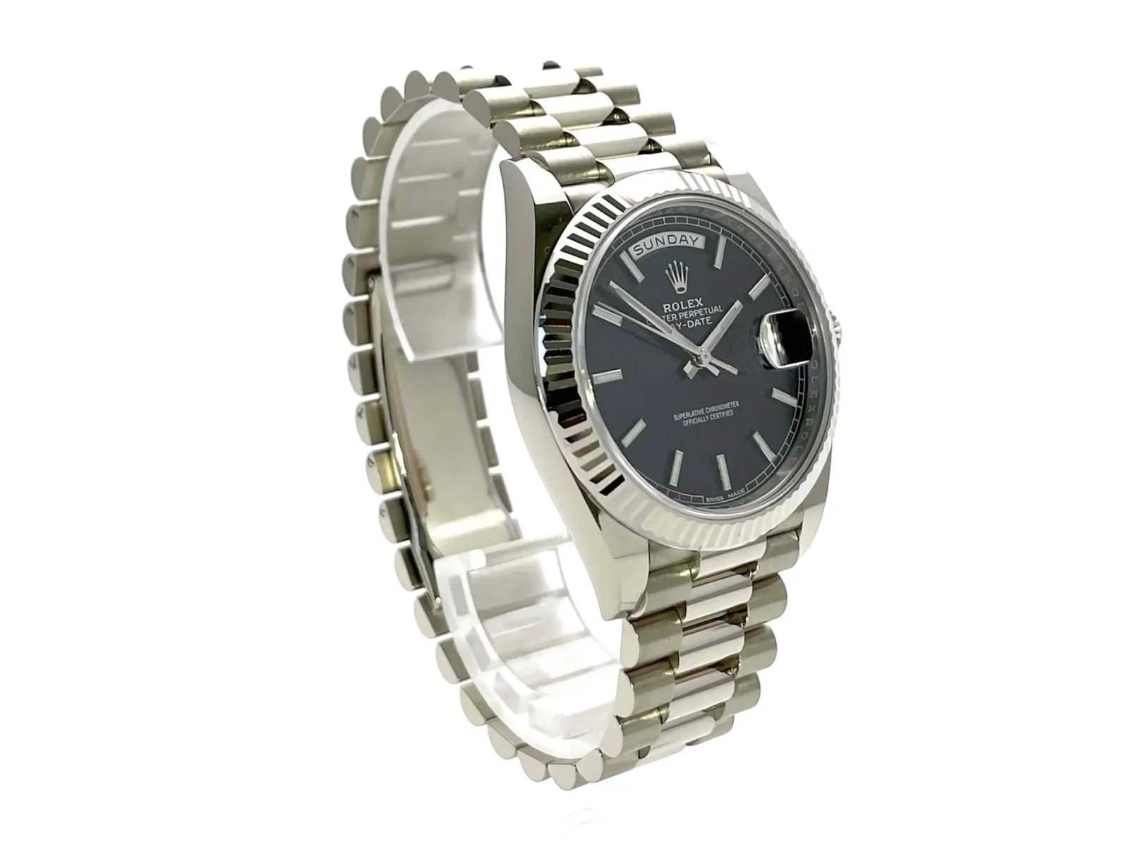 Superclone Rolex Day-Date 40mm Black Dial 228239
