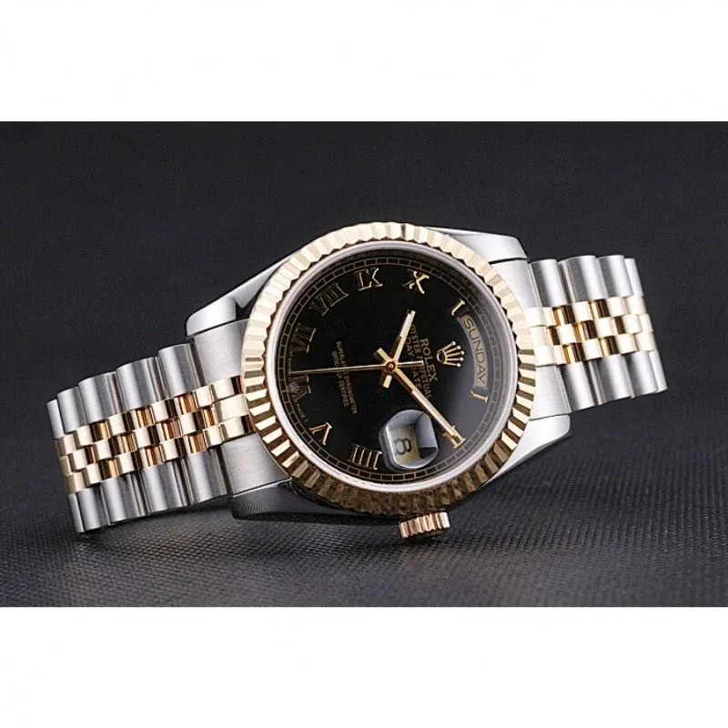 Superclone Rolex Day-Date 36mm Black Dial SRL78