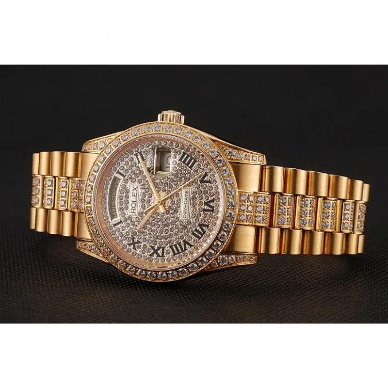 Superclone Rolex Day-Date 37mm Gold Dial 1453956