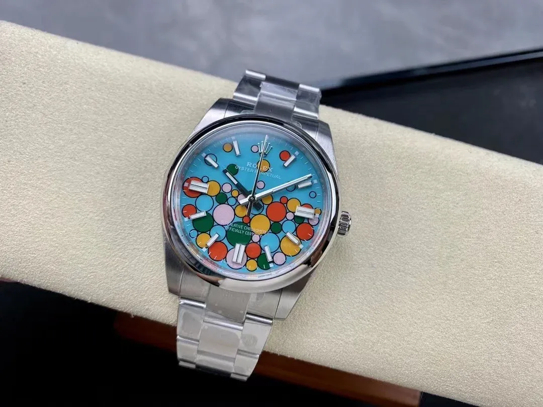Superclone Rolex Oyster Perpetual 41 mm Turquoise Dial 124300