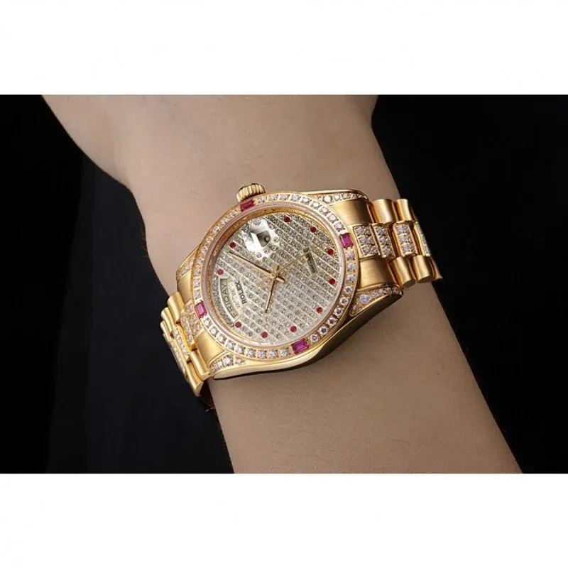 Superclone Rolex Day-Date 37mm Diamond Dial 621614