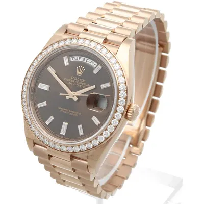 Superclone Rolex Day-Date 40 mm Chocolate Dial 228345RBR