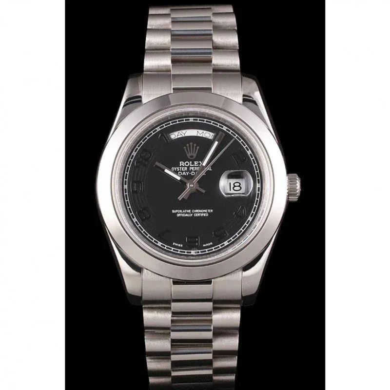 Superclone Rolex Day-Date 40mm Black Dial 80294