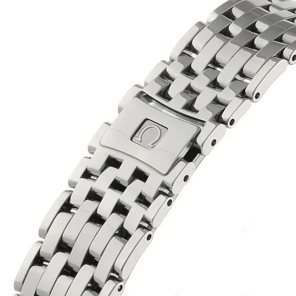 Omega De Ville Men Automatic Blue Stainless Steel Watch O42410402003001