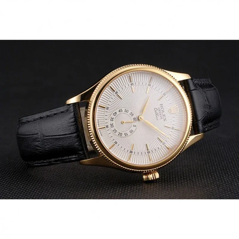 Superclone Rolex Cellini 38mm White Dial REP016810