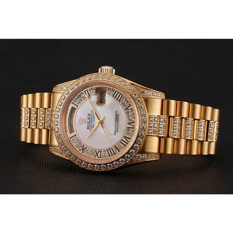 Superclone Rolex Day-Date 37mm White Dial 1453958