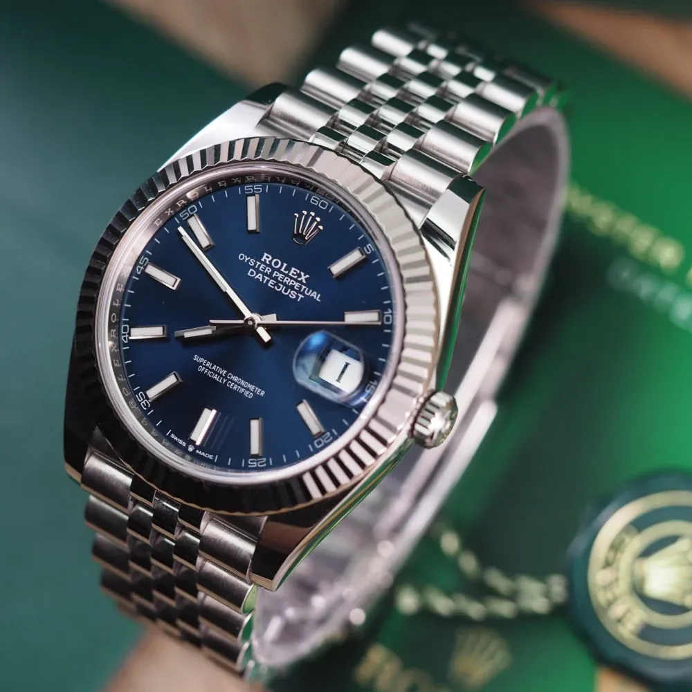 Rolex Datejust 41mm Blue Dial 126334 Jubilee