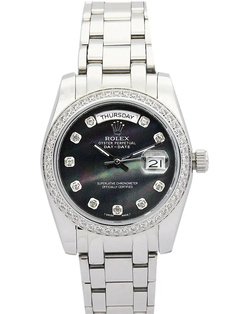 Rolex Day-Date 36mm Black Dial 118346