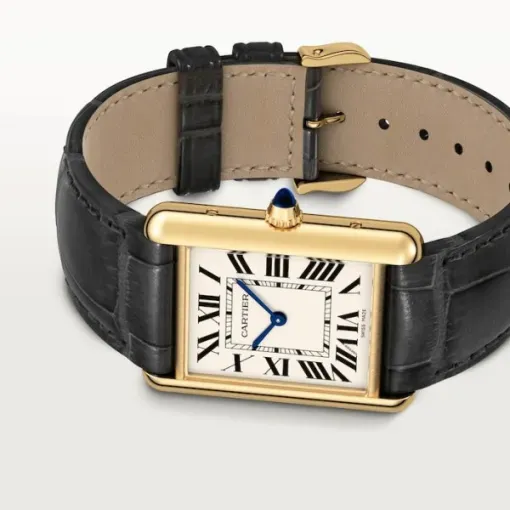Cartier Tank Louis Men Quartz White Alligator Watch WGTA0067