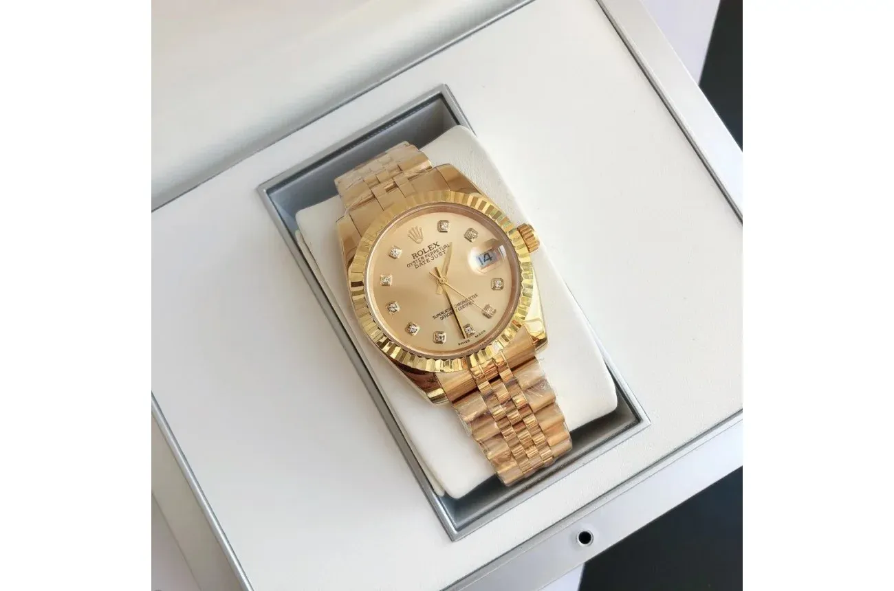 Couple Watches Rolex Datejust 36/28mm RG/RG Jub Gold/Dial