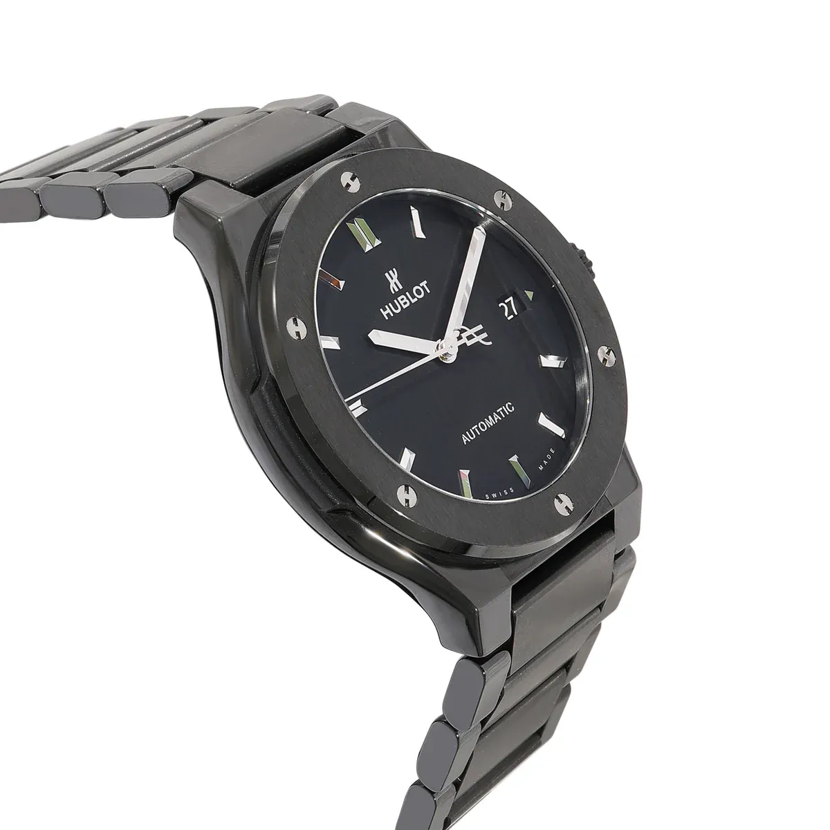 Hublot Classic Fusion Men Automatic Black Ceramic Watch 510.CM.1170.CM