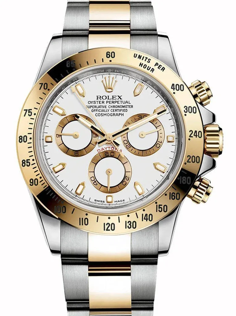 Superclone Rolex Daytona 40mm White Dial 116523-2