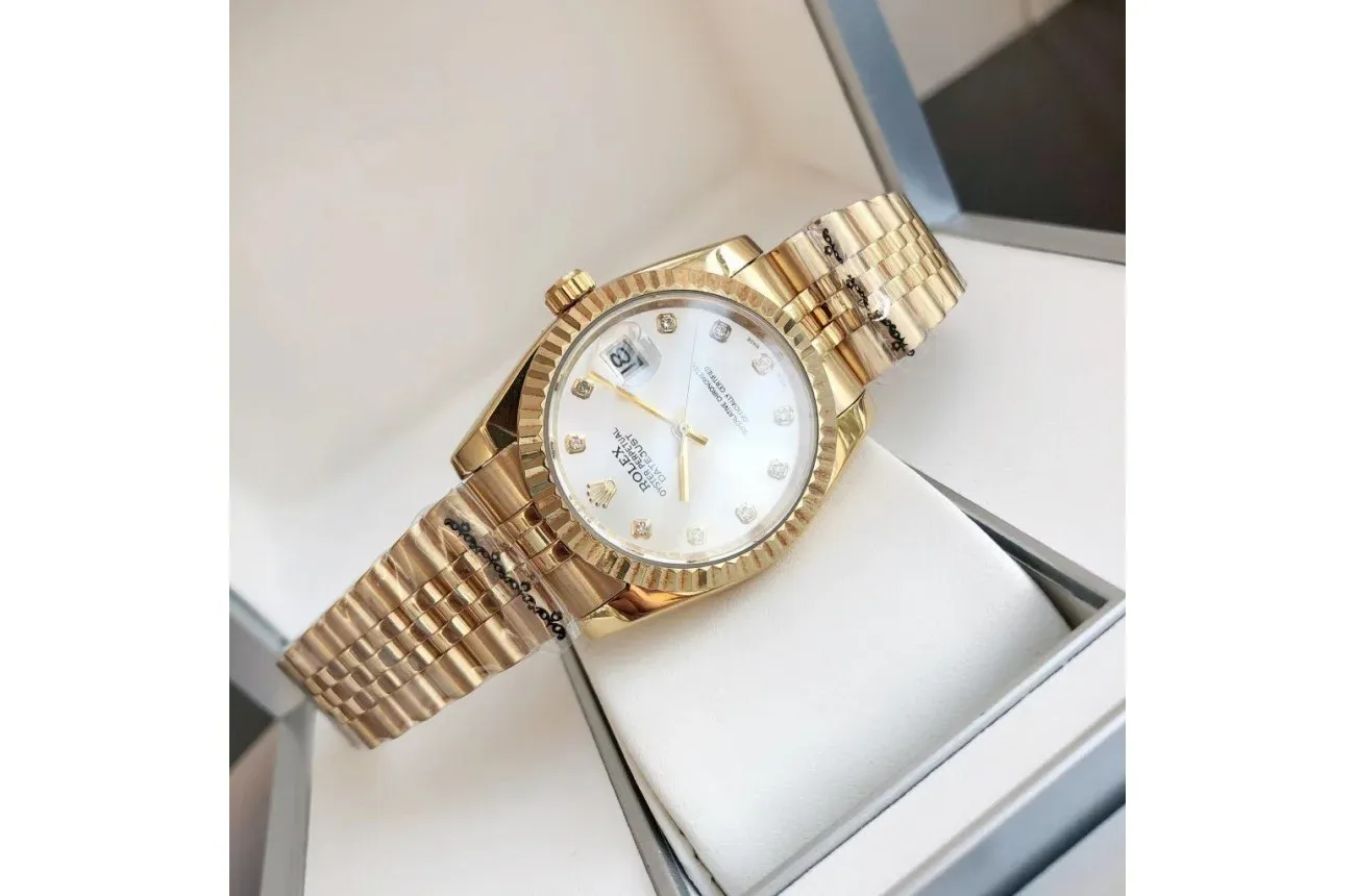 Couple Watches Rolex Datejust 36/28mm RG/RG Jub Sliver/Dial