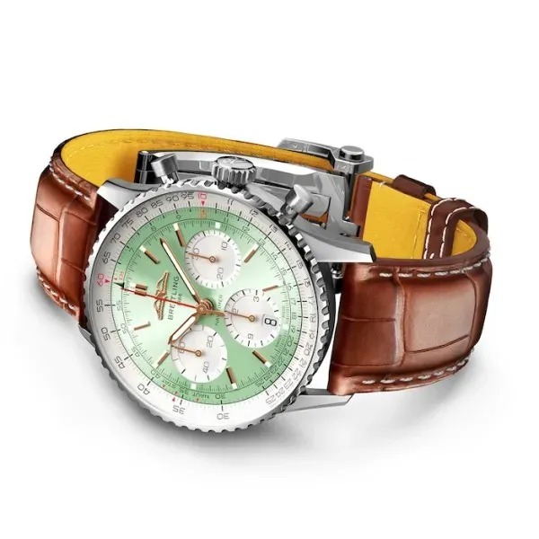 Breitling Navitimer Men Automatic Mint Alligator Watch AB0139211L1P1