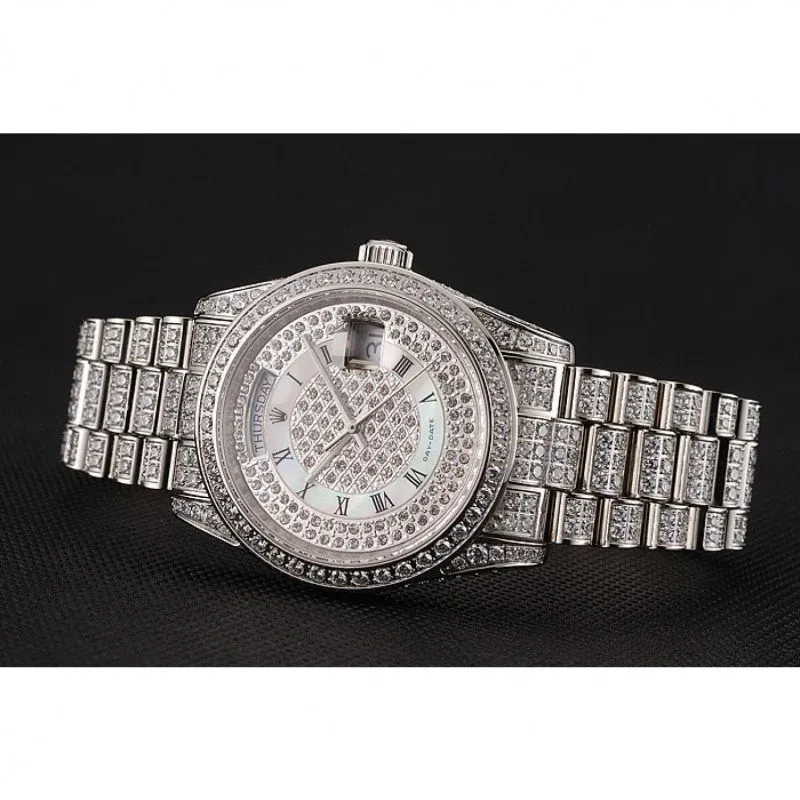 Superclone Rolex Day-Date 37mm White Dial 1453950