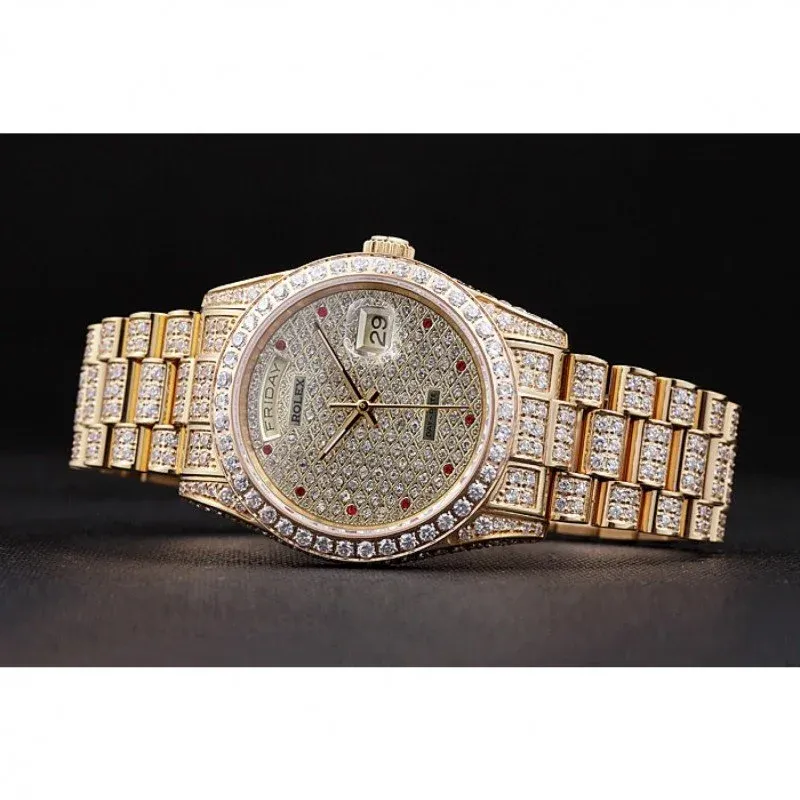 Superclone Rolex Day-Date 37mm Diamond Dial 621615