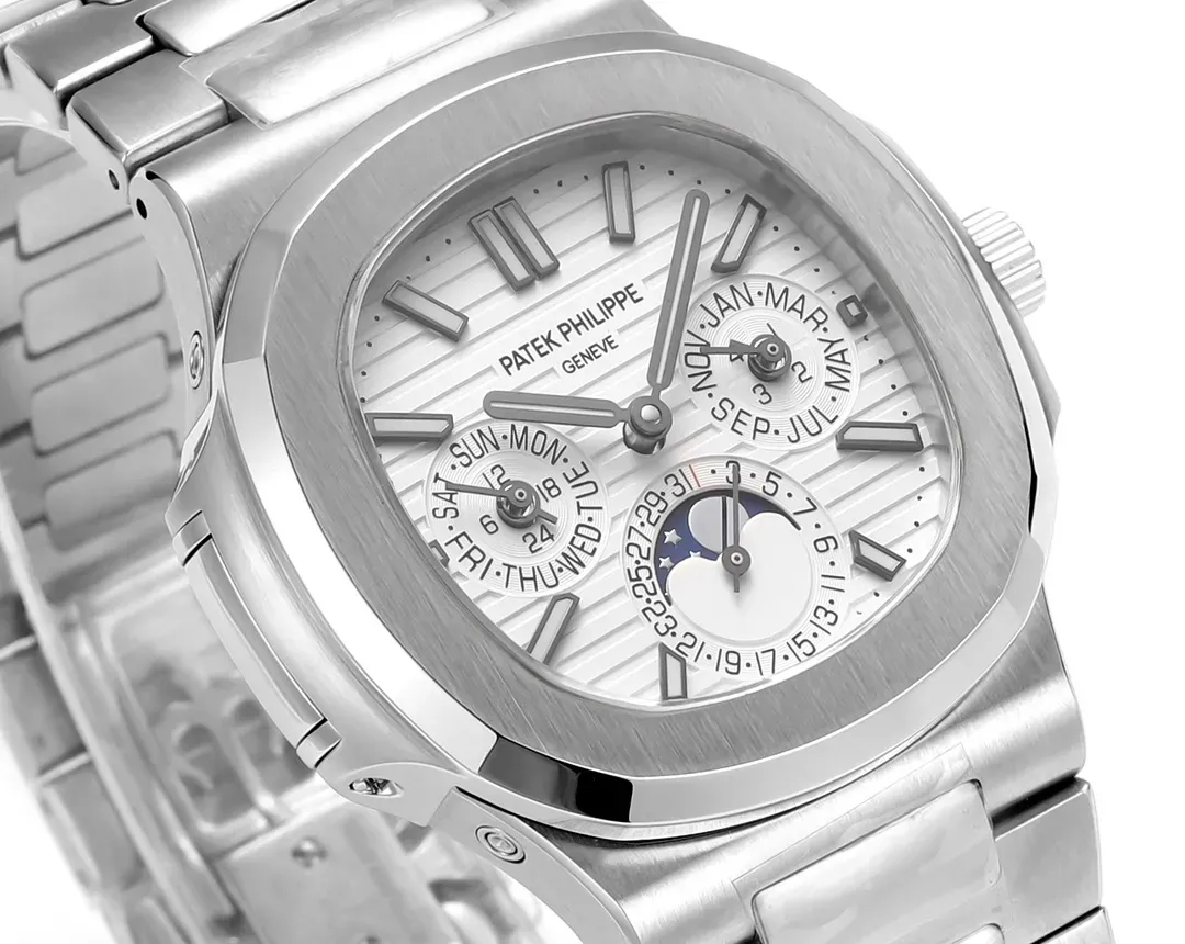 Patek Philippe Silver Nautilus Watch