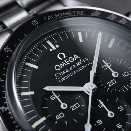 Omega Speedmaster Men Automatic Black Stainless Steel Watch O31030425001002