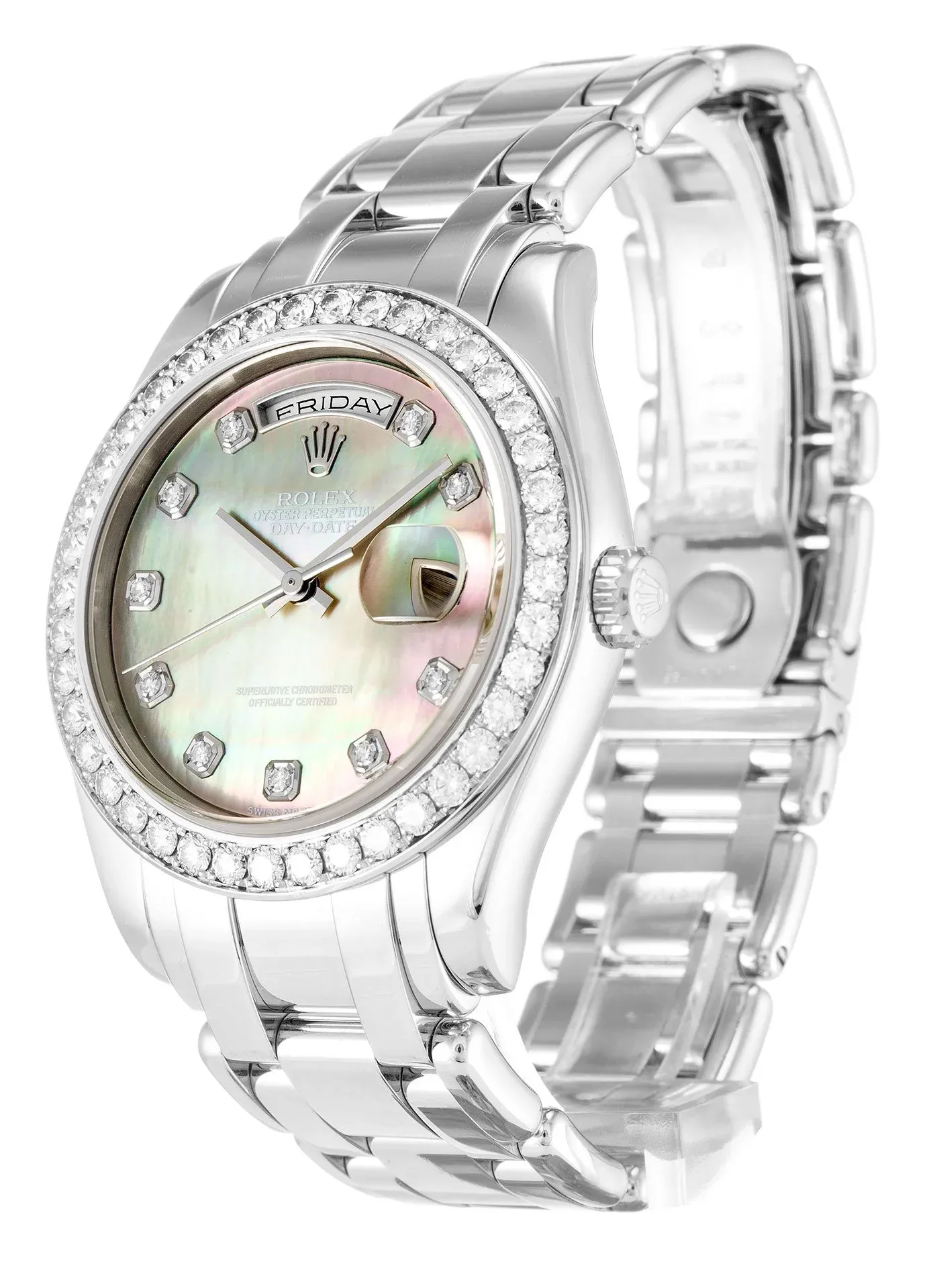 Rolex Day-Date 36mm Mother of Pearl   Black Dial 18946