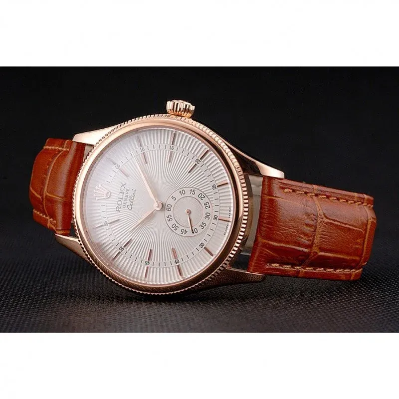 Superclone Rolex Cellini 38mm White Dial REP016813
