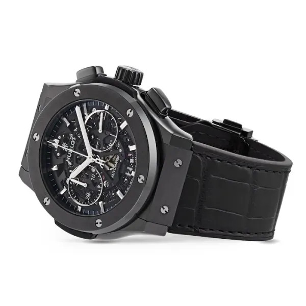 Hublot Classic Fusion Men Automatic Black Alligator Watch 525.CM.0170.LR