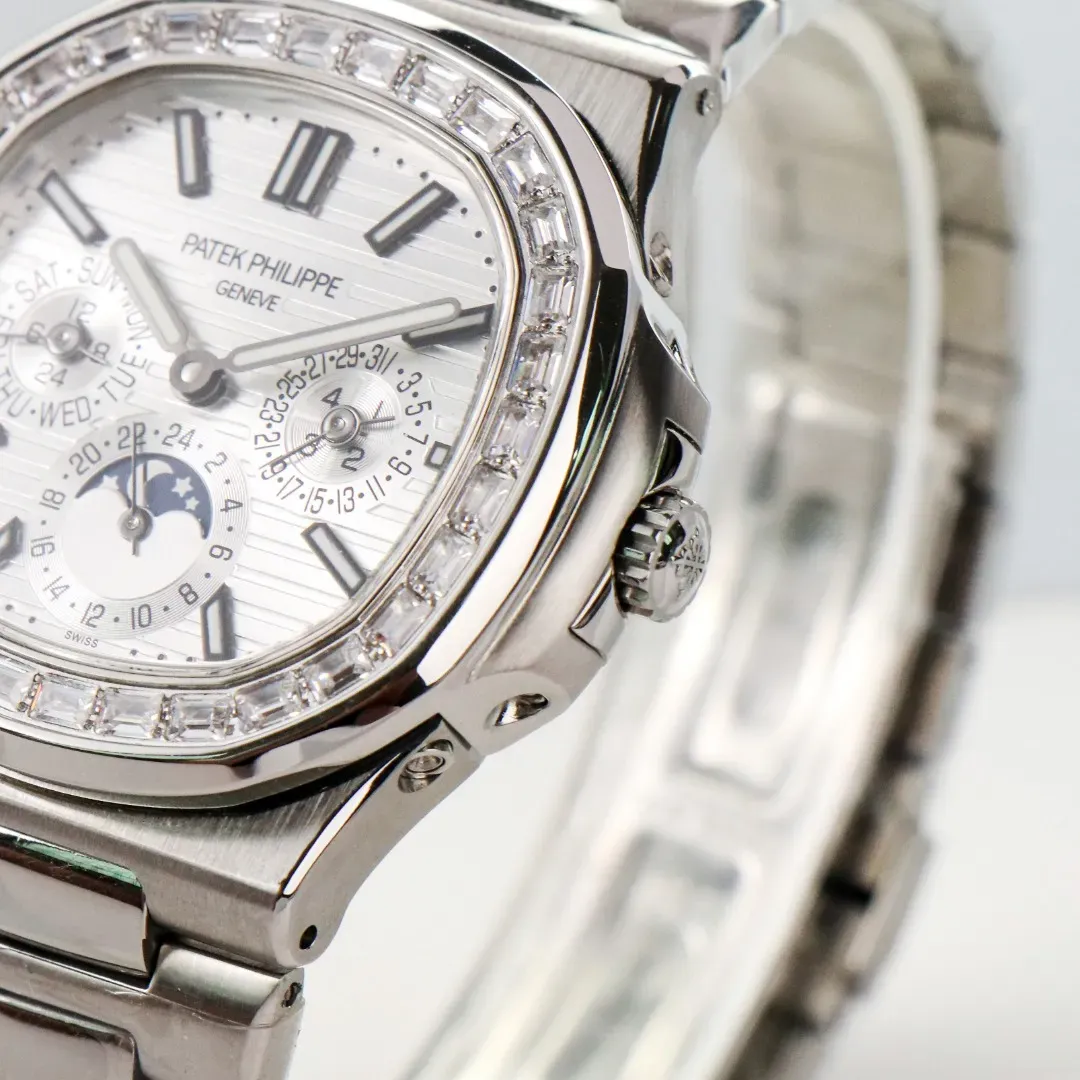 Patek Philippe Silver Nautilus Watch