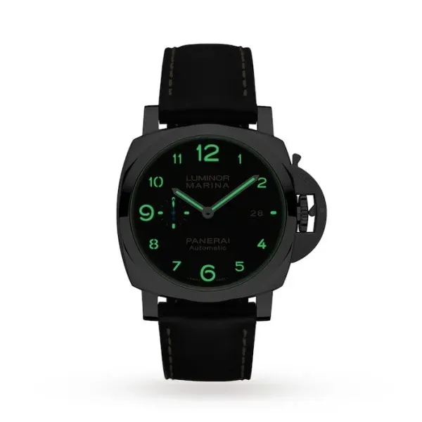 Panerai Luminor Men Automatic Black Calf Watch PAM01359