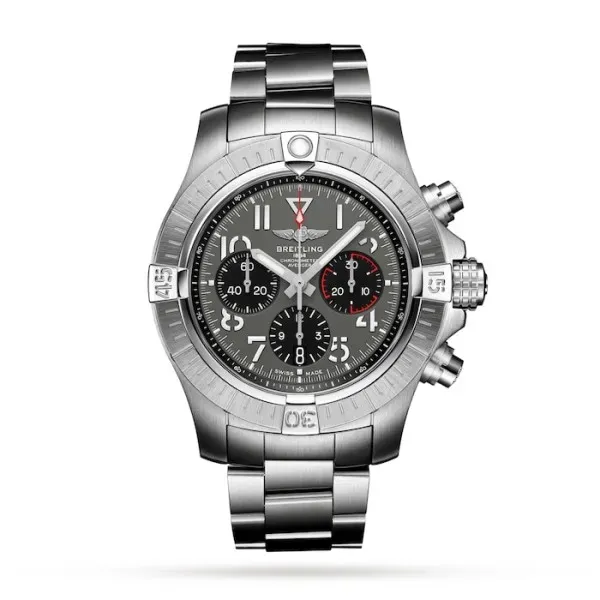 Breitling Avenger Men Automatic Grey Stainless Steel Watch AB01821A1B1A1