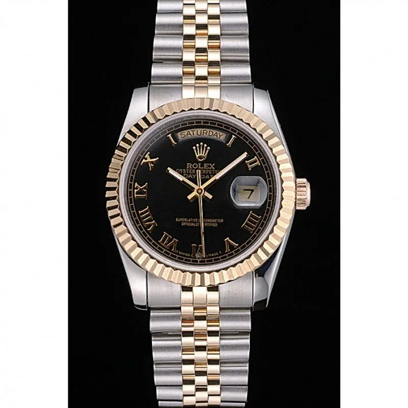 Superclone Rolex Day-Date 36mm Black Dial SRL78