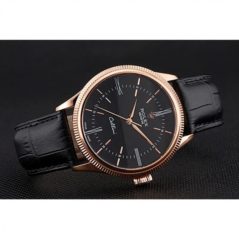 Superclone Rolex Cellini 39mm Black Dial 622656