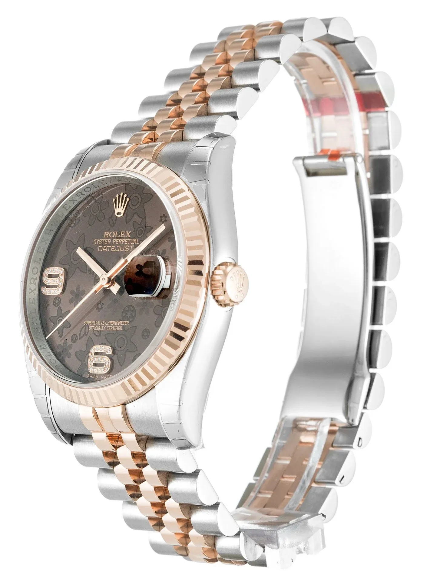 Rolex Datejust 36mm Chocolate Floral Dial 116231