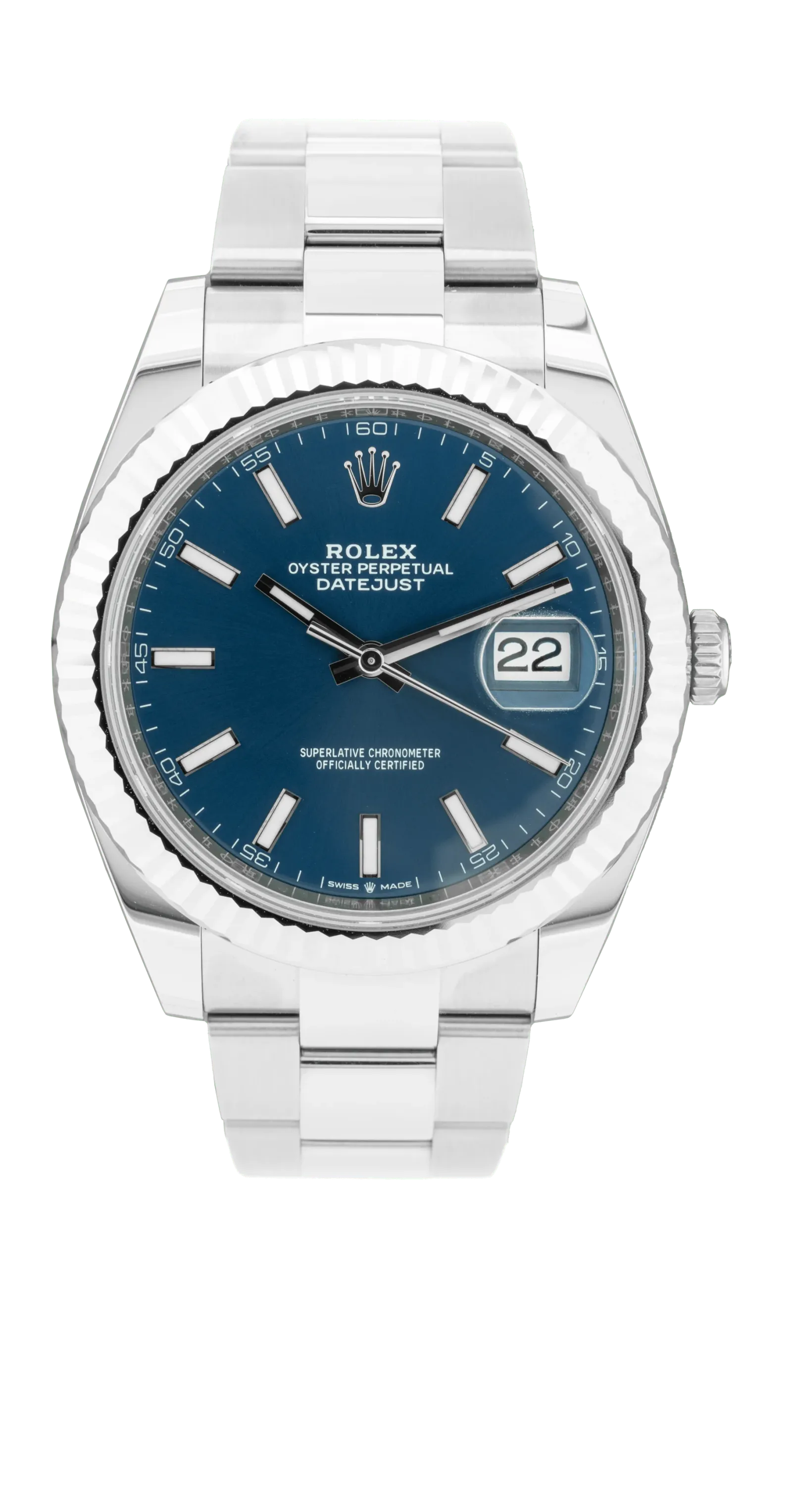 Rolex Datejust 41mm Blue Dial 126334 Oyster