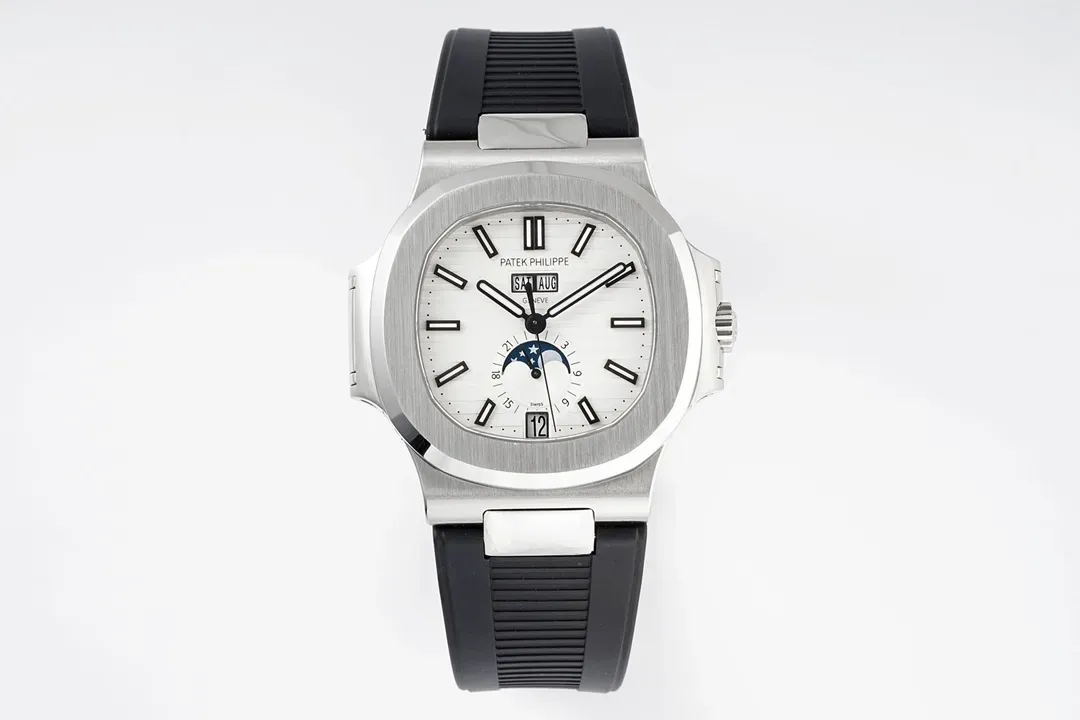 Patek Philippe Nautilus Blue Rubber Strap Watch