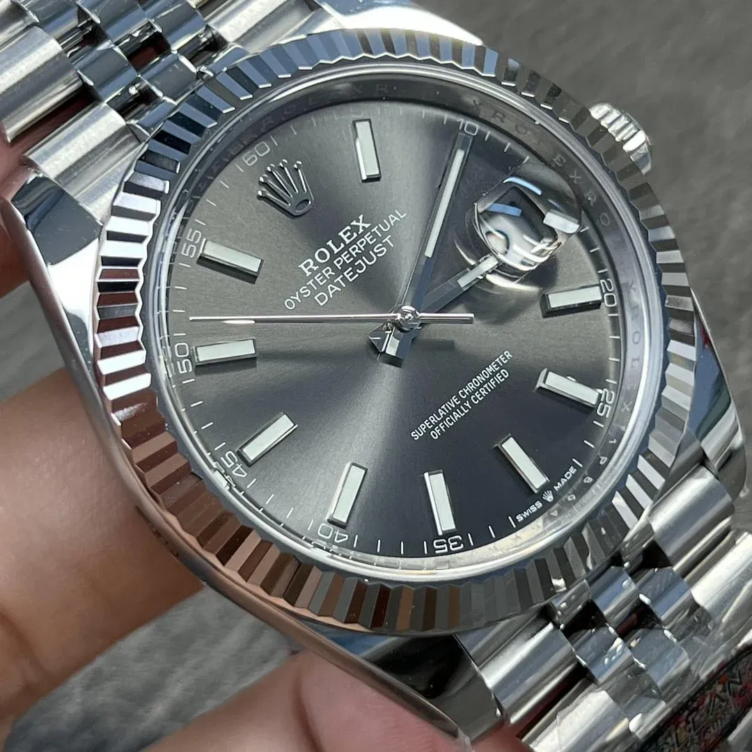 Superclone Rolex Datejust 41mm Rhodium Dial 126334 Jubilee