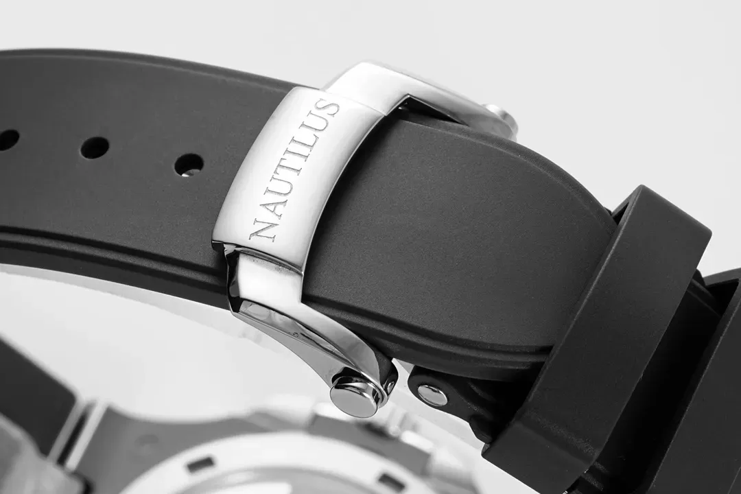 Patek Philippe Nautilus Blue Rubber Strap Watch