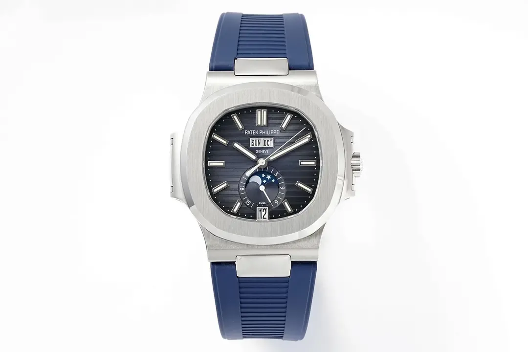Patek Philippe Blue Nautilus Rubber Watch