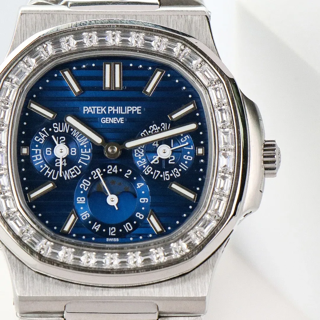 Patek Philippe Blue Nautilus Perpetual Watch