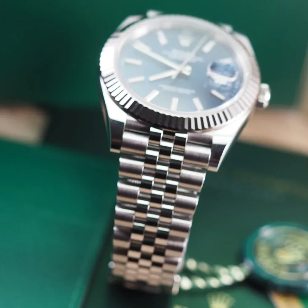 Rolex Datejust 41mm Blue Dial 126334 Jubilee