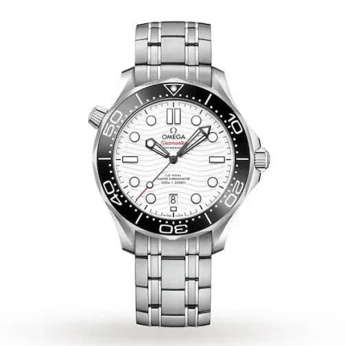 Omega Seamaster Men Automatic White Stainless Steel Watch O21030422004001