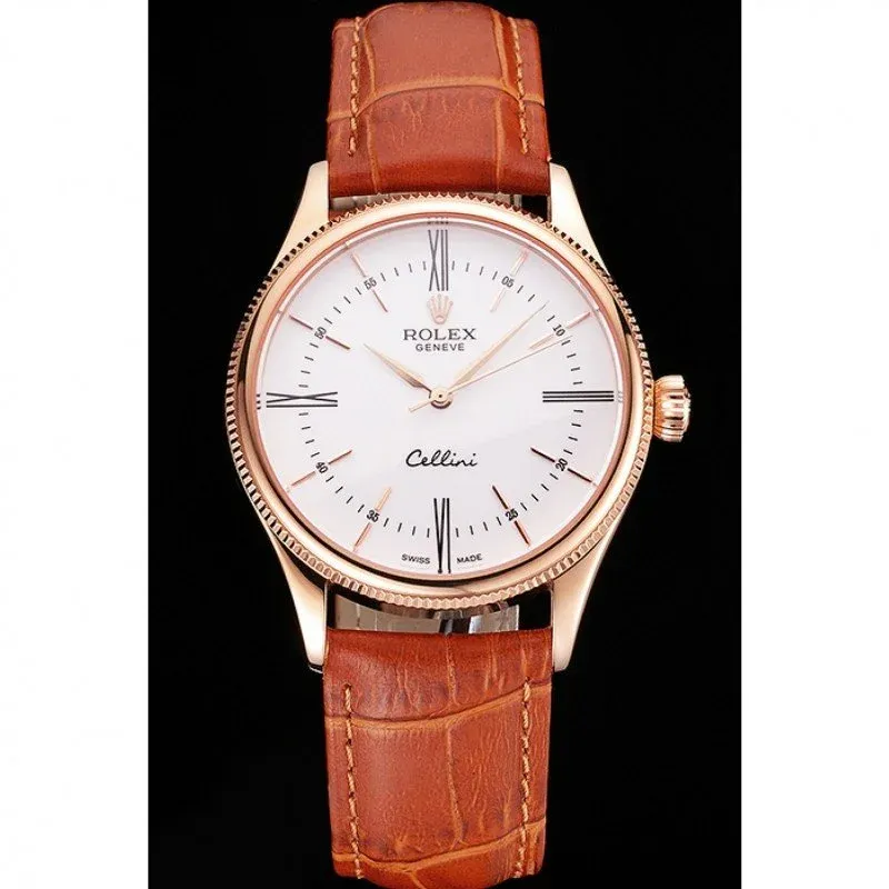 Superclone Rolex Cellini 38mm White Dial REP016795