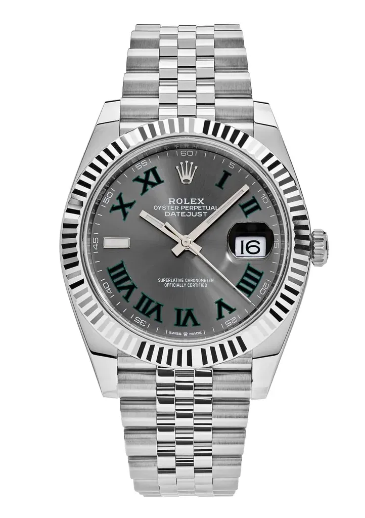 Superclone Rolex Datejust 41mm Rhodium Dial 126334  Wimbledon  Flutted / Jubilee