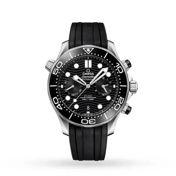 Omega Seamaster Men Automatic Black Rubber Watch O21032445101001