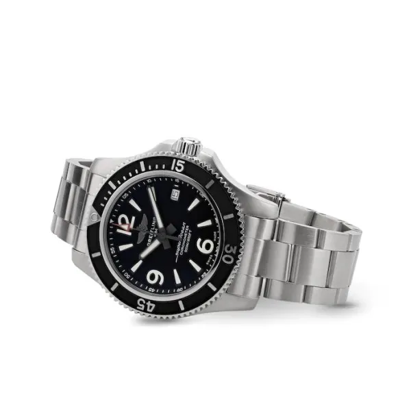 Breitling Superocean Men Automatic Black Stainless Steel Watch A17366021B1A1
