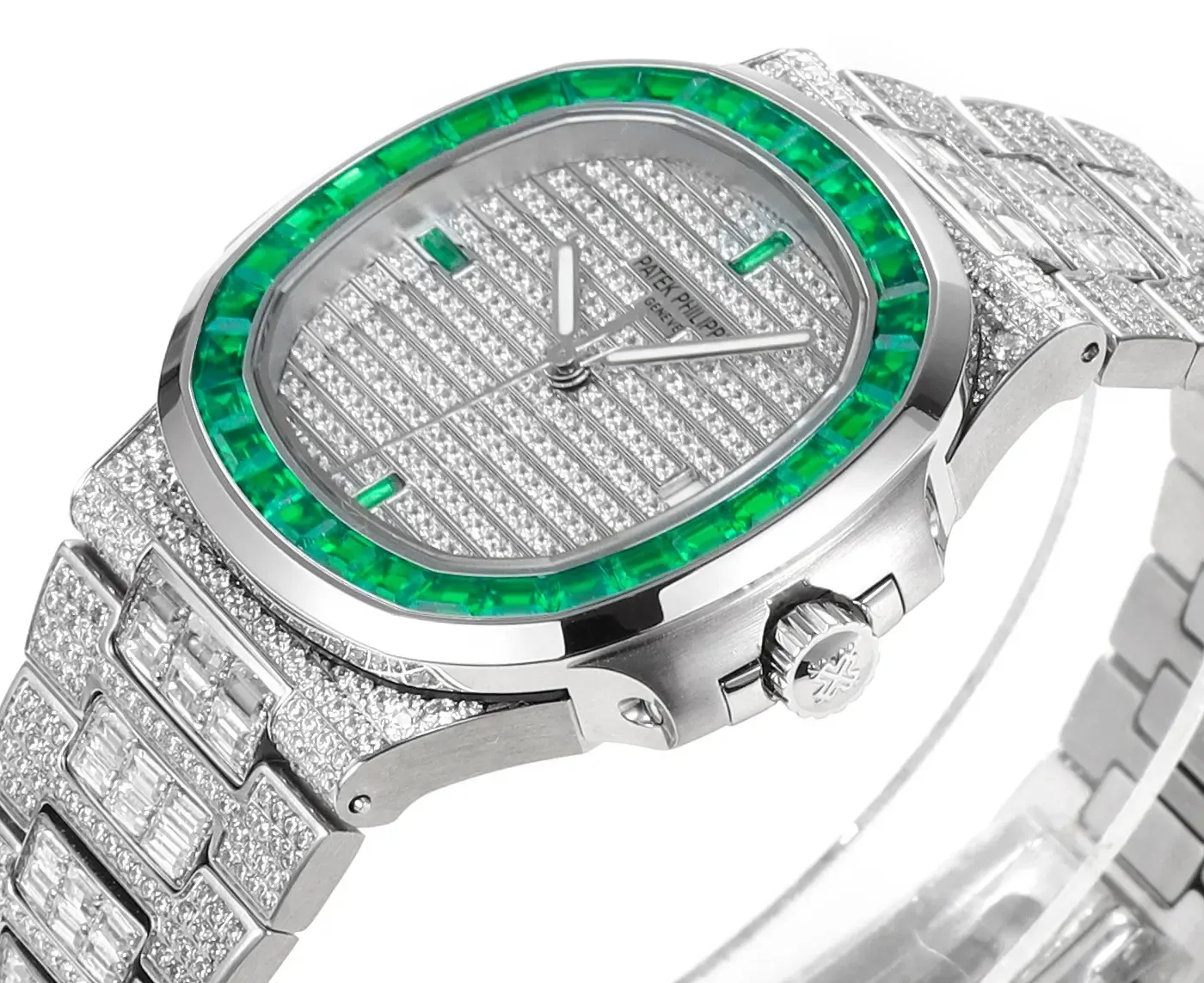 Patek Philippe Nautilus Platinum Green Watch