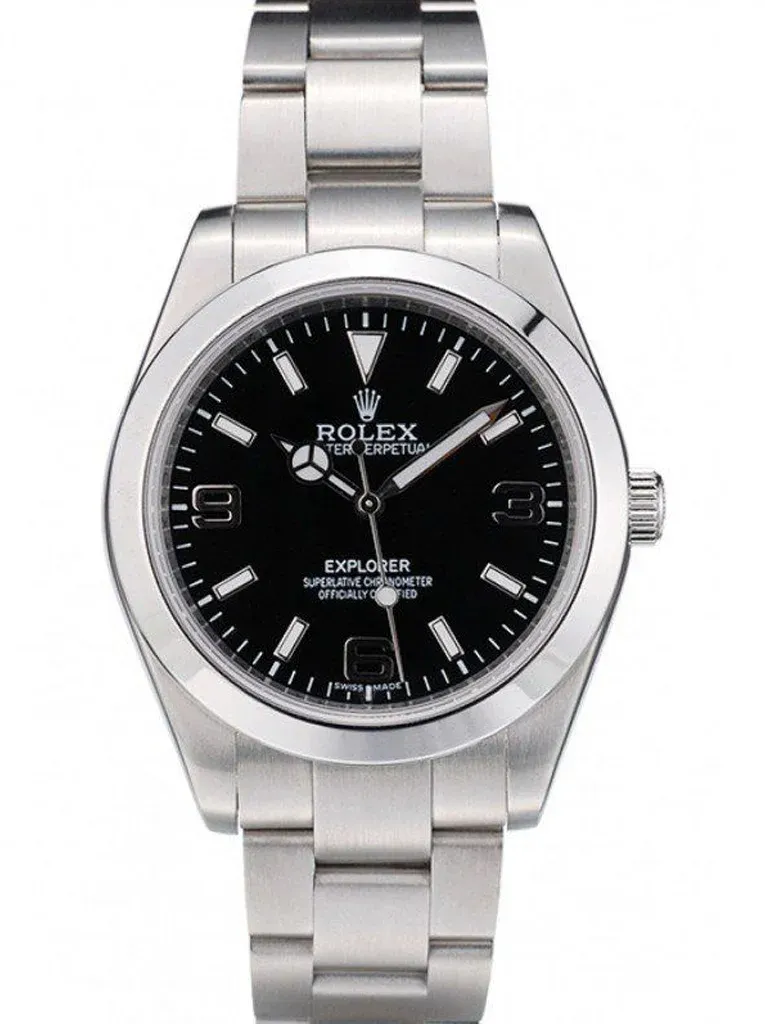 Superclone Rolex Explorer 39mm Black Dial 42002
