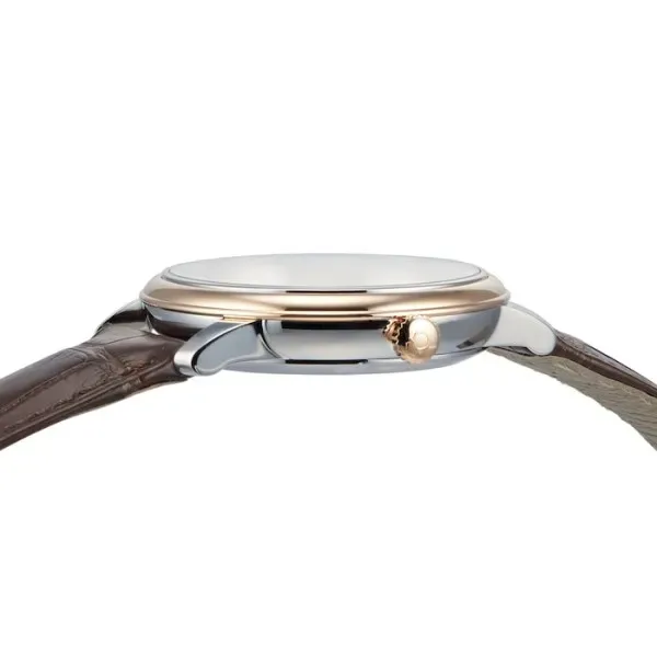 Omega De Ville Men Automatic Mother of Pearl Leather Watch O42423402002002